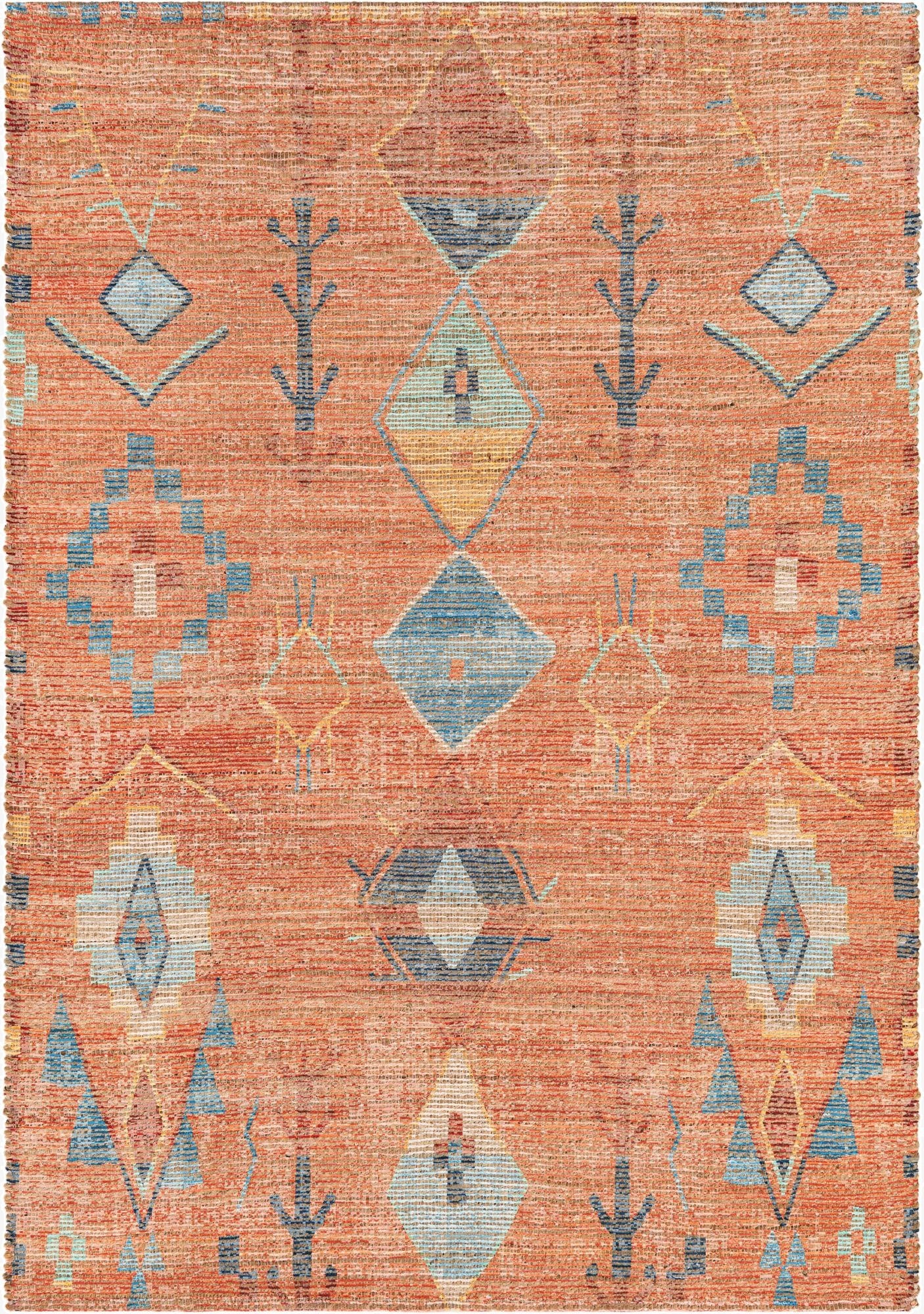 Primary image  6' 1 x 9'  Hand Woven Chenille Jute Rug