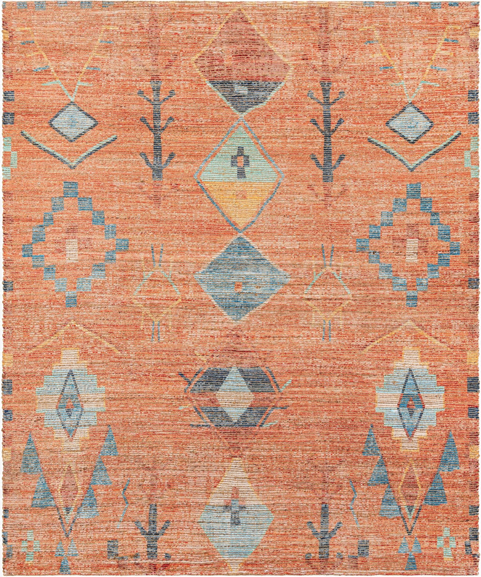  7' 10 x 10'  Hand Woven Chenille Jute Rug