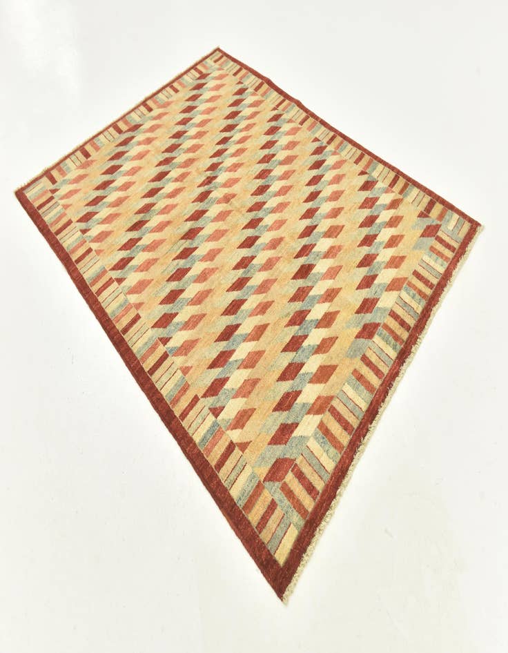 Detail image of  5' 2 x 6' 7  Hand Knotted Darya Oriental Rug