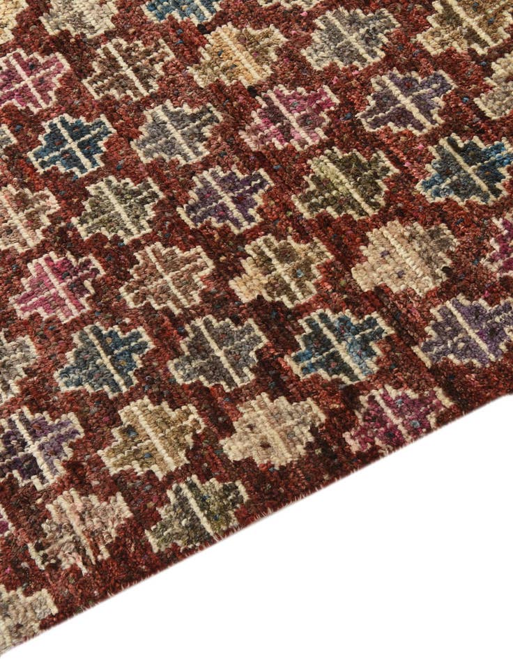 Detail image of  5' 6 x 8'  Hand Knotted Darya Wool Rug