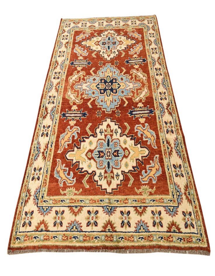 Detail image of  5' 9 x 7' 9  Hand Knotted Darya Wool Rug