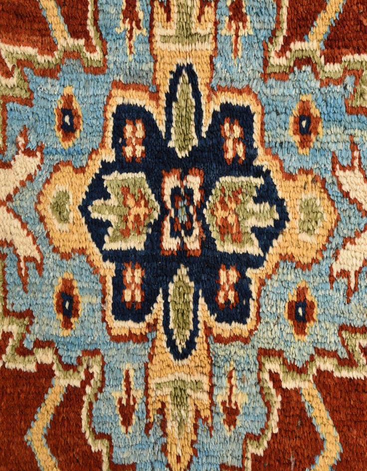 Detail image of  5' 9 x 7' 9  Hand Knotted Darya Wool Rug