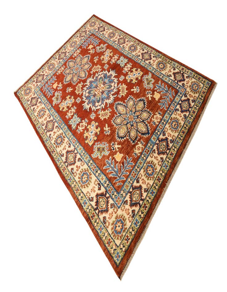 Detail image of  5' 9 x 8' 2  Hand Knotted Darya Wool Rug