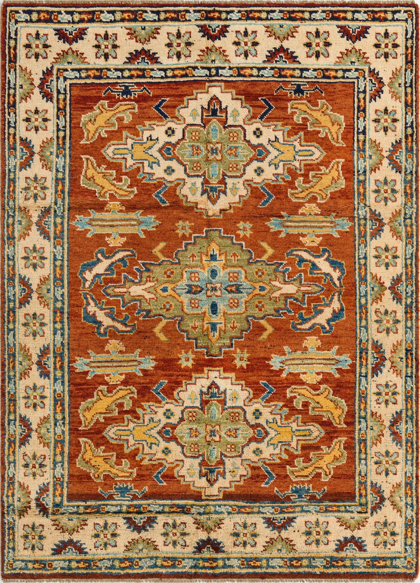  5' 7 x 7' 9  Hand Knotted Darya Wool Rug
