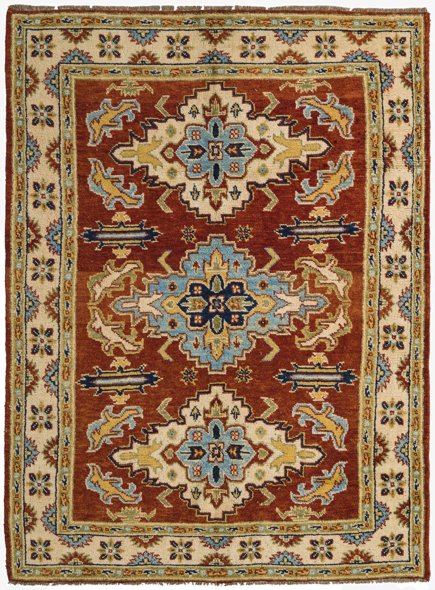  5' 9 x 7' 9  Hand Knotted Darya Wool Rug