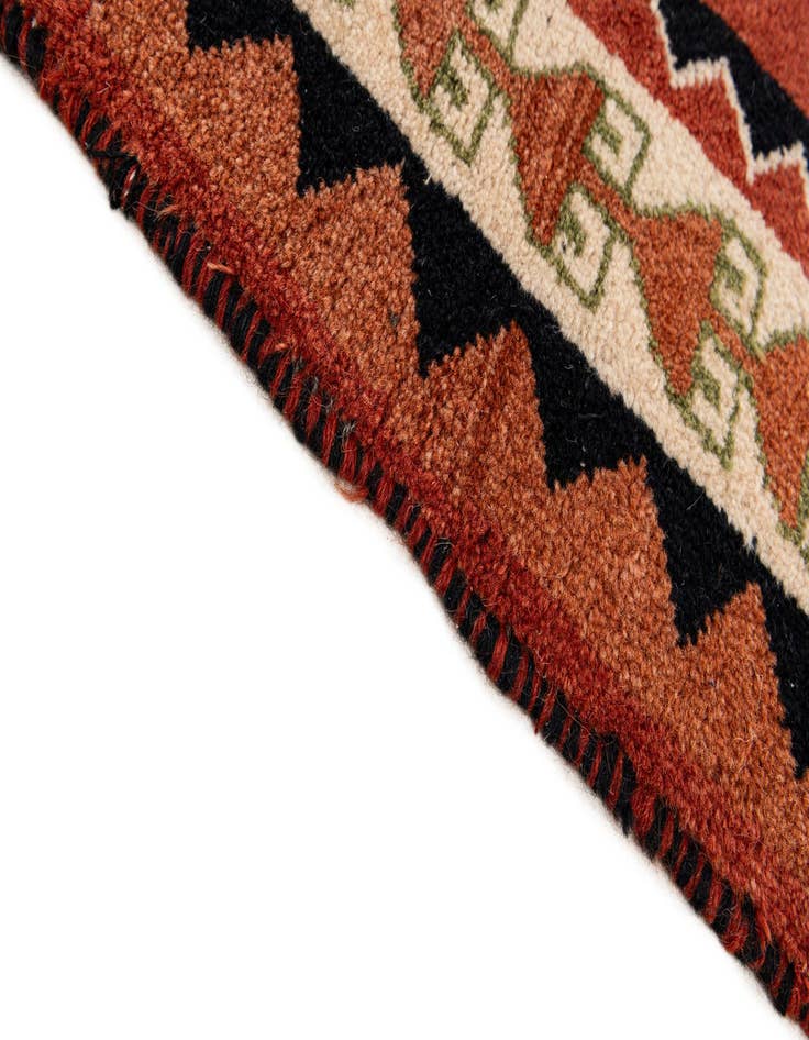 Detail image of  5' 7 x 7' 1  Hand Knotted Gabbeh Persian Wool Rug