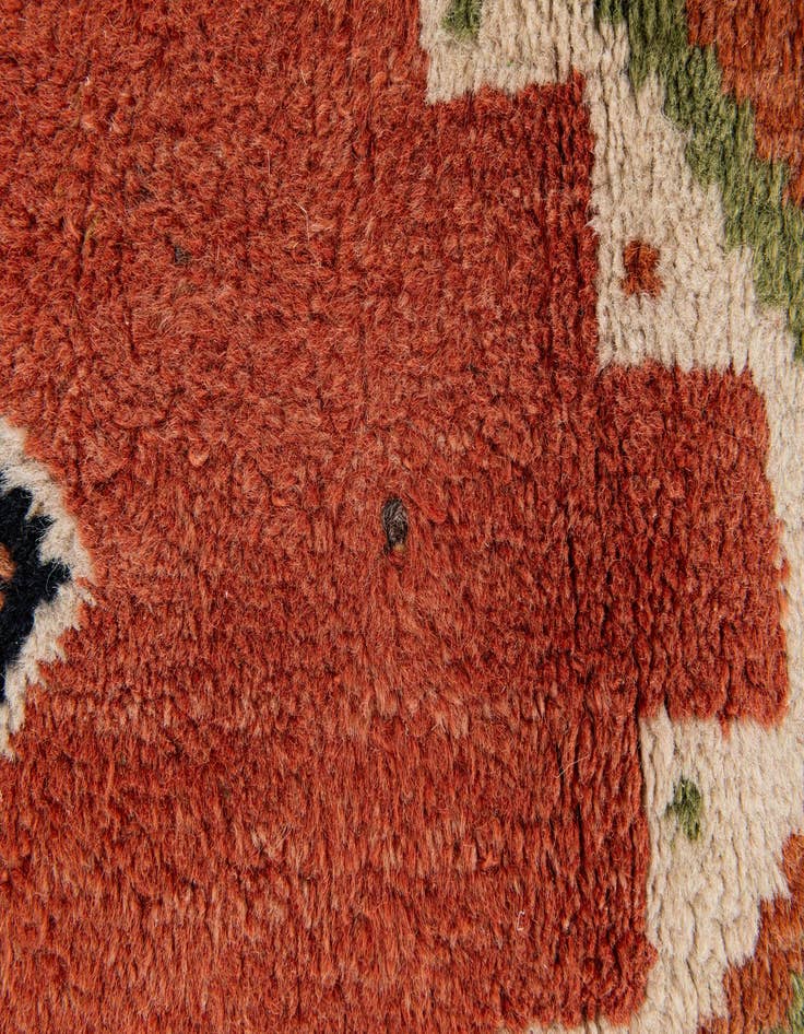 Detail image of  5' 7 x 7' 1  Hand Knotted Gabbeh Persian Wool Rug