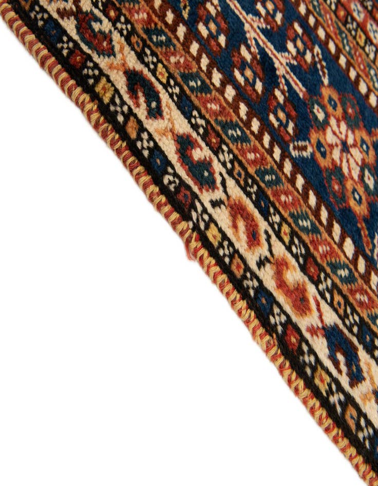 Detail image of  6' 4 x 10' 7  Hand Knotted Ghashghai Persian Wool Rug