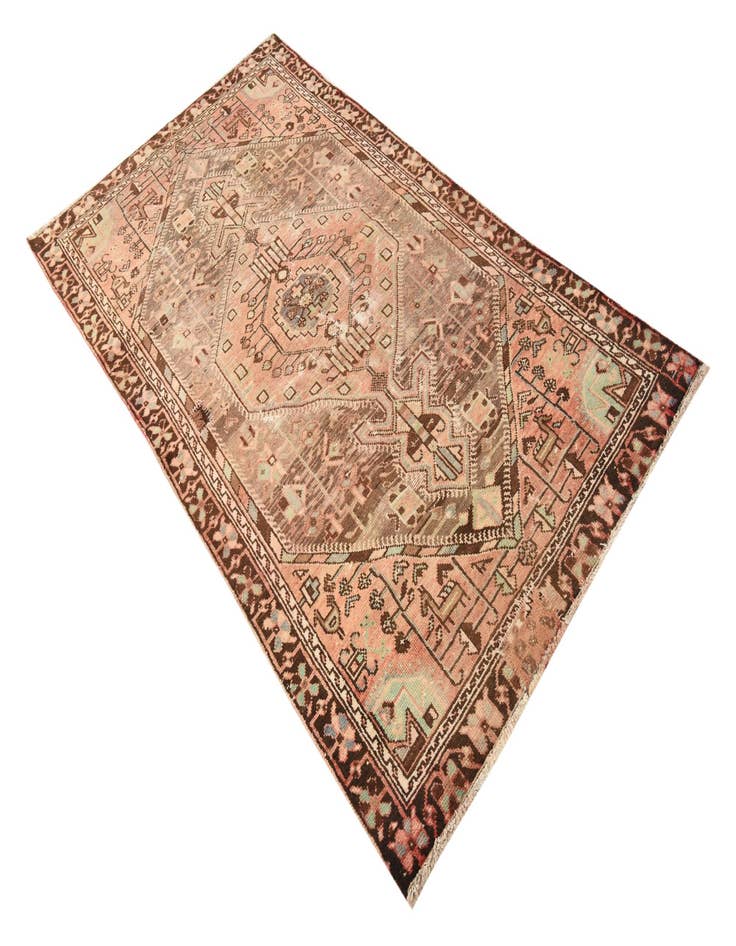 Detail image of  3' 10 x 7' 3  Hand Knotted Hamedan Persian Wool Rug