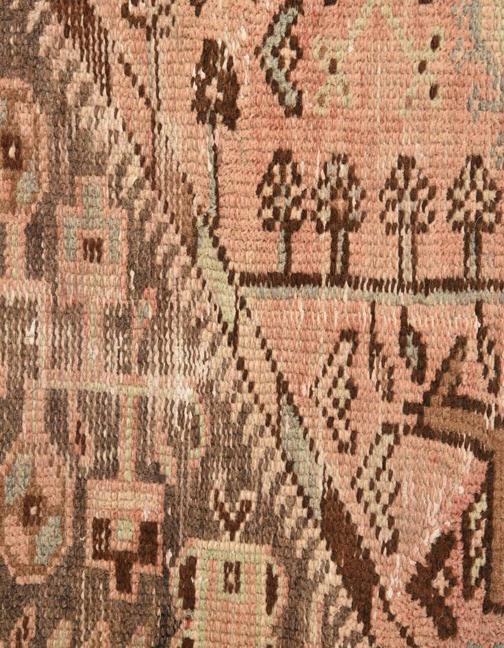 Detail image of  3' 10 x 7' 3  Hand Knotted Hamedan Persian Wool Rug