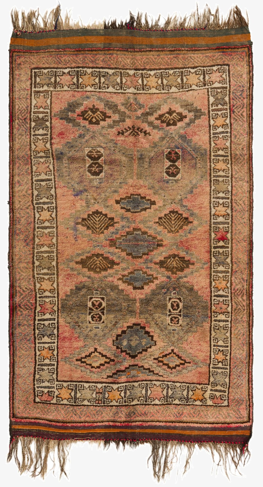  4' 7 x 8'  Hand Knotted Hamedan Persian Wool Rug