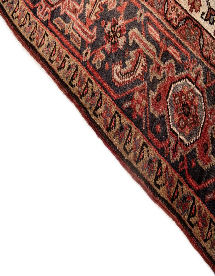 Detail image of  9' 7 x 11' 6  Hand Knotted Heriz Persian Wool Rug