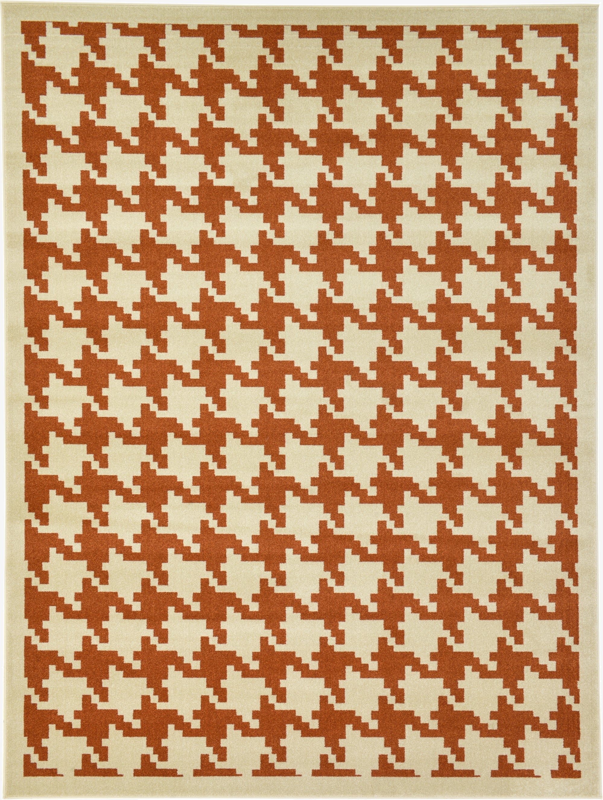  9' x 12' Houndstooth Rug