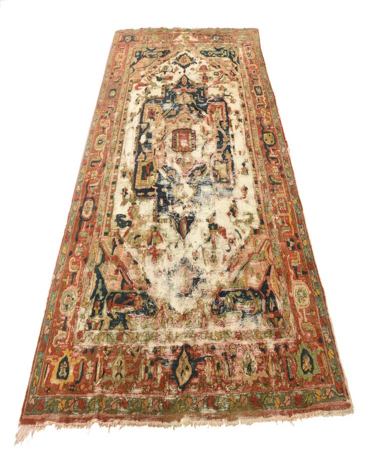 Detail image of  6' 7 x 9' 9  Hand Knotted Jaipur Agra Wool Rug