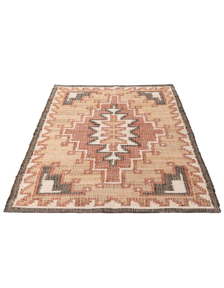 Detail image of  4' 3 x 6' 3  Hand Woven Kala Handwoven Jute Rug