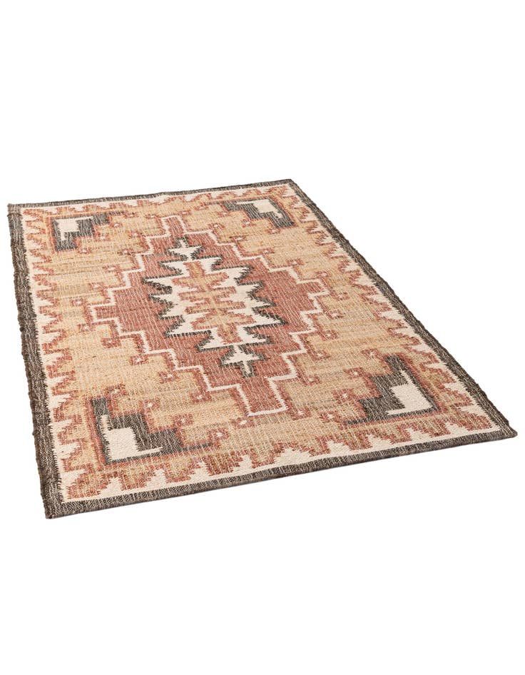 Detail image of  4' 3 x 6' 3  Hand Woven Kala Handwoven Jute Rug