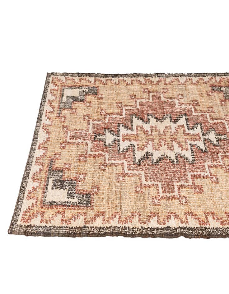 Detail image of  4' 3 x 6' 3  Hand Woven Kala Handwoven Jute Rug