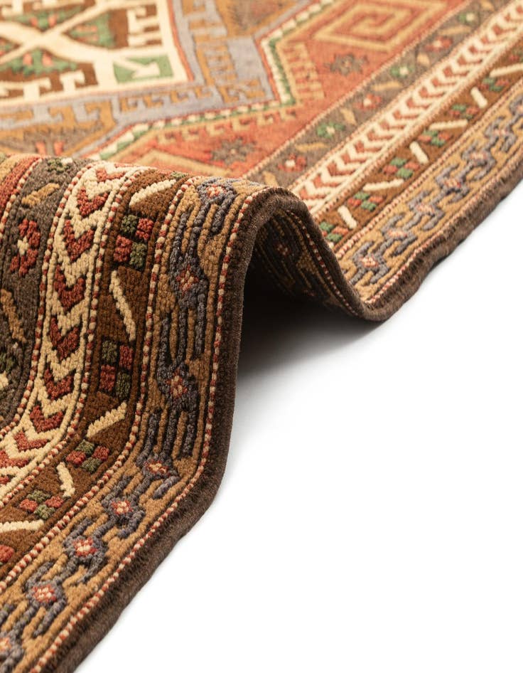 Detail image of  5' x 6' 4  Hand Knotted Kars Wool Rug