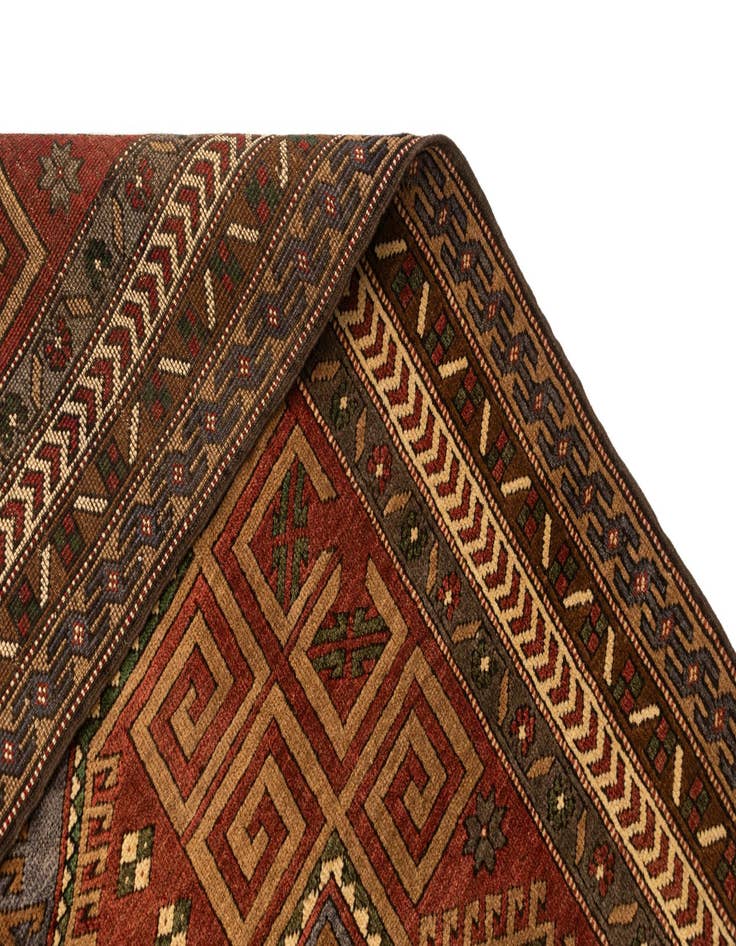 Detail image of  5' x 6' 4  Hand Knotted Kars Wool Rug