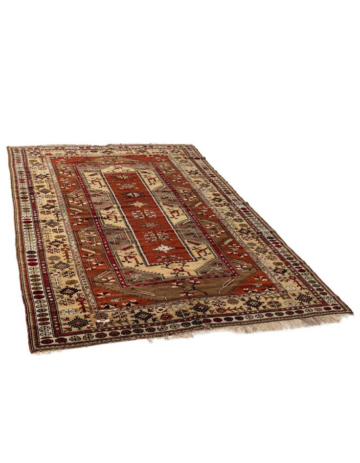 Detail image of  6' 9 x 10' 5  Hand Knotted Kars Wool Rug