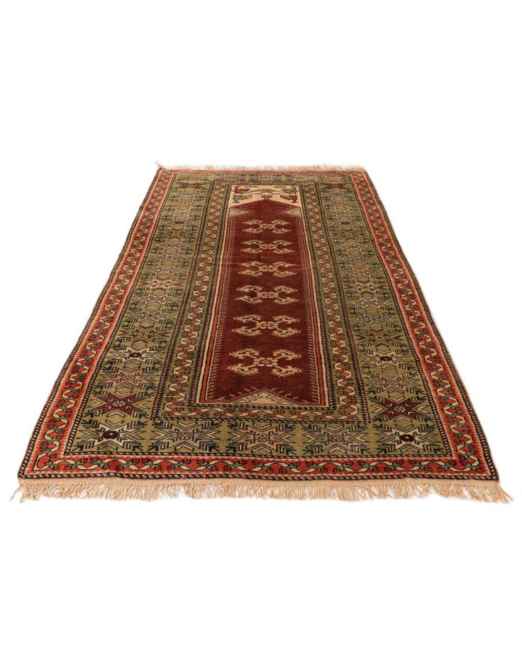 Detail image of  4' x 7' 4  Hand Knotted Kars Wool Rug