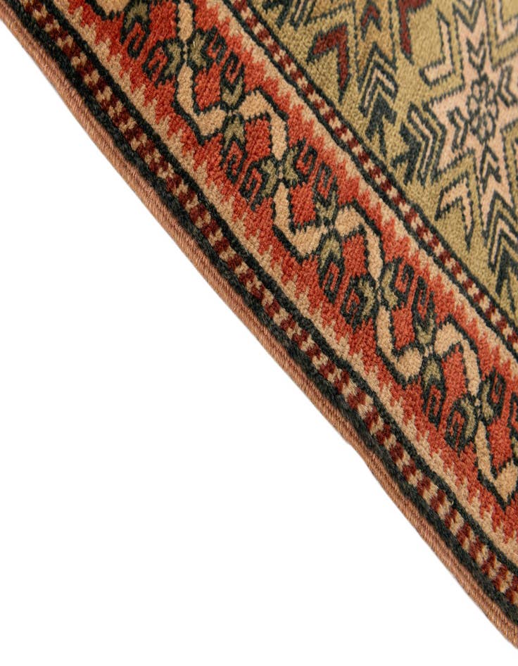 Detail image of  4' x 7' 4  Hand Knotted Kars Wool Rug