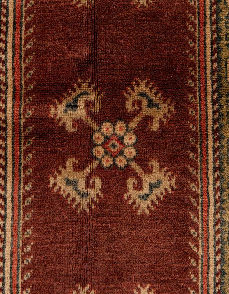 Detail image of  4' x 7' 4  Hand Knotted Kars Wool Rug