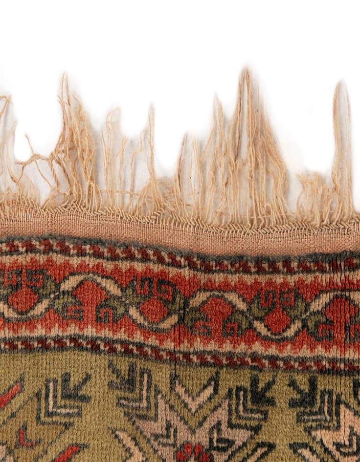 Detail image of  4' x 7' 4  Hand Knotted Kars Wool Rug