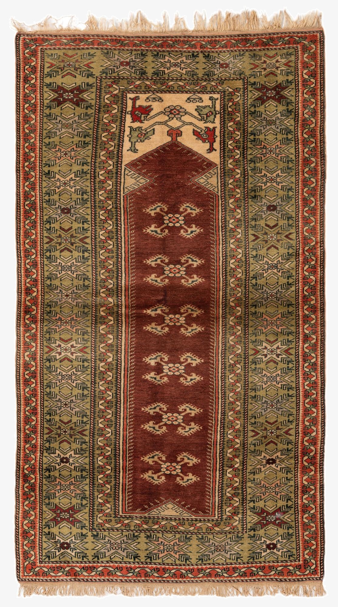  4' x 7' 4  Hand Knotted Kars Wool Rug