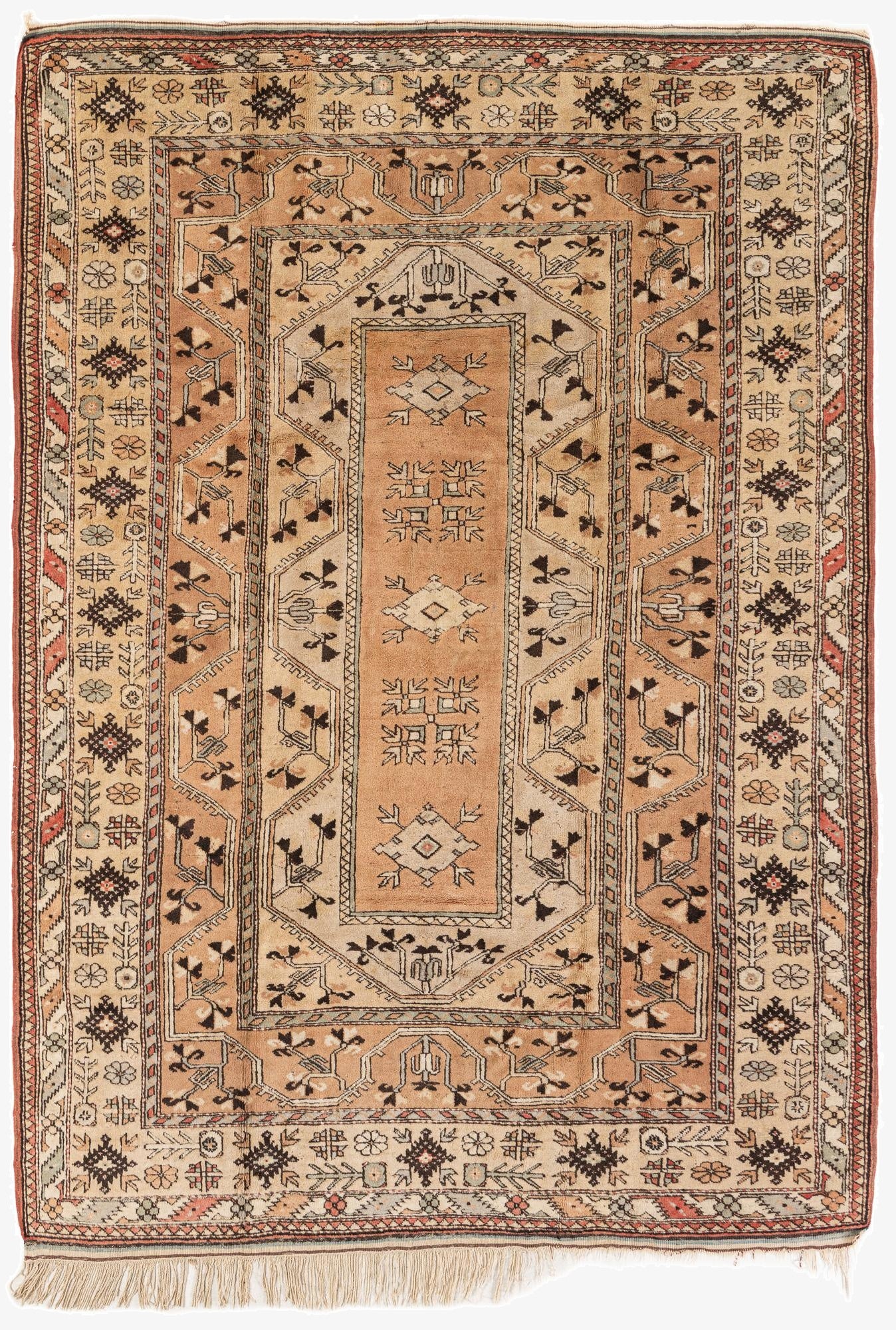  6' 8 x 9' 7  Hand Knotted Kars Wool Rug