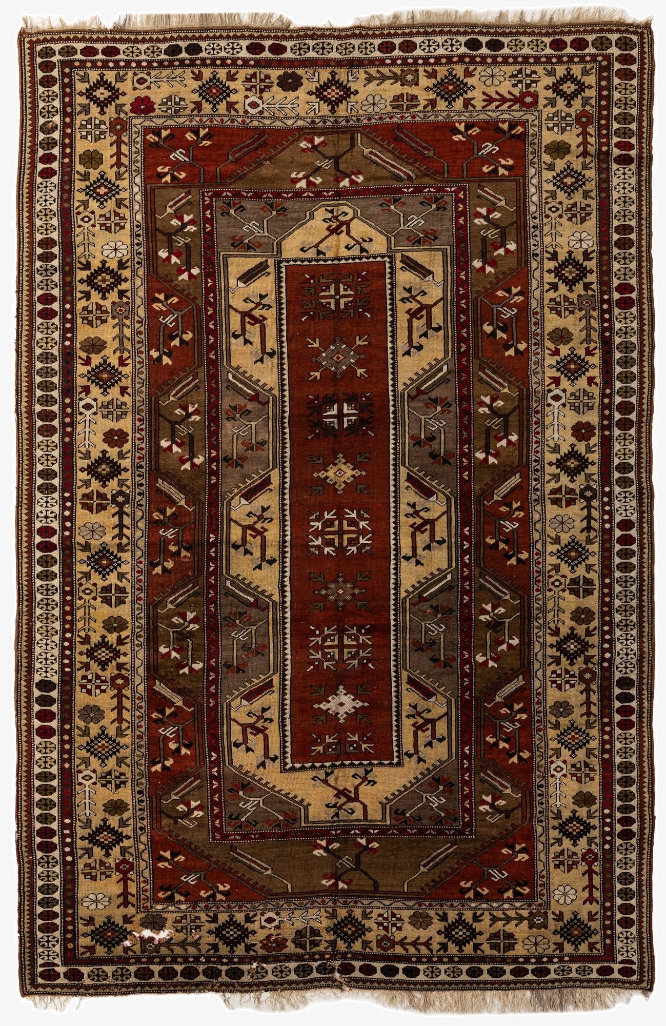 6' 9 x 10' 5  Hand Knotted Kars Wool Rug
