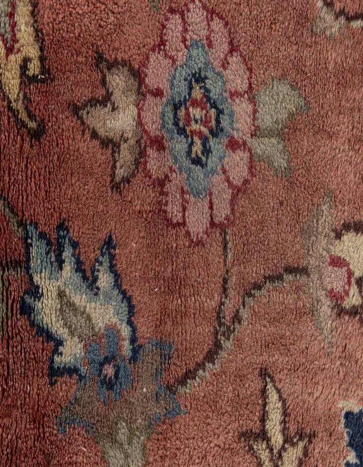 Detail image of  8' 1 x 11' 7  Hand Knotted Kashan Wool Rug