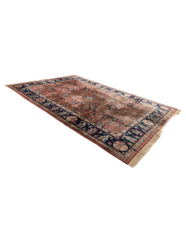 Detail image of  8' 1 x 11' 7  Hand Knotted Kashan Wool Rug