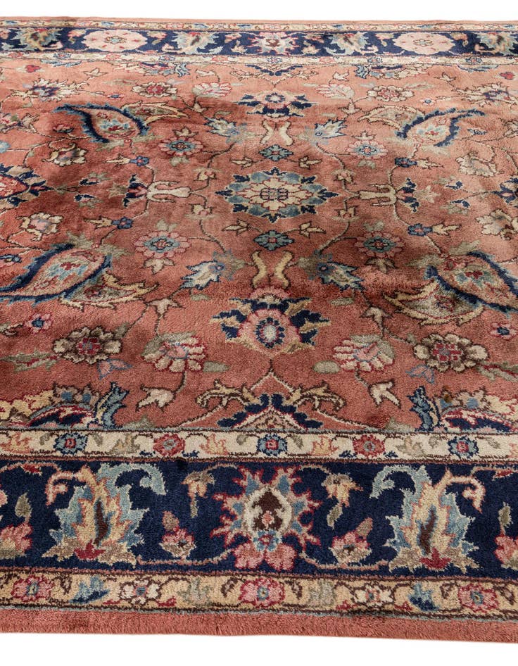Detail image of  8' 1 x 11' 7  Hand Knotted Kashan Wool Rug