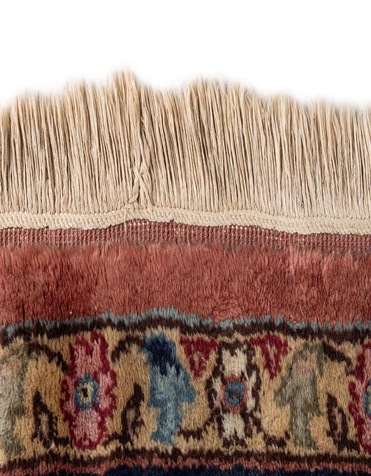 Detail image of  8' 1 x 11' 7  Hand Knotted Kashan Wool Rug