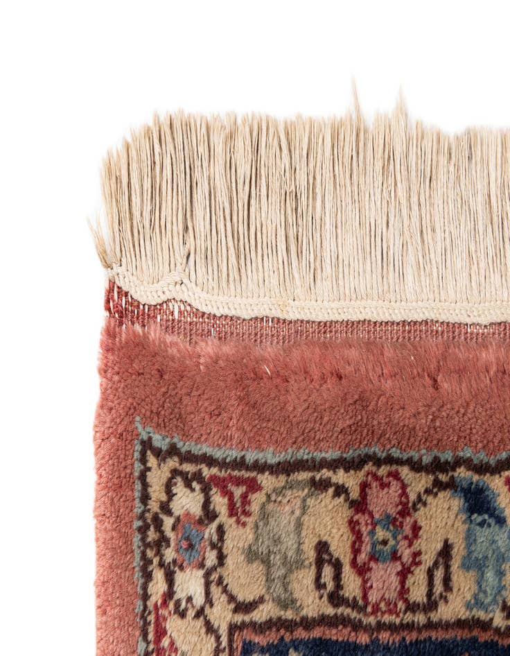 Detail image of  8' 1 x 11' 7  Hand Knotted Kashan Wool Rug