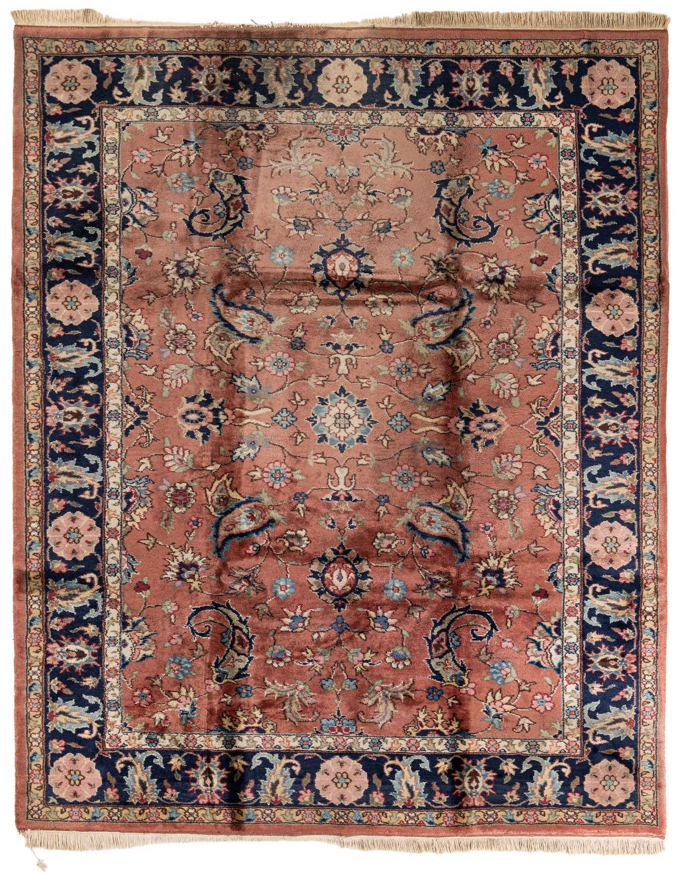 Primary image  8' 1 x 11' 7  Hand Knotted Kashan Wool Rug