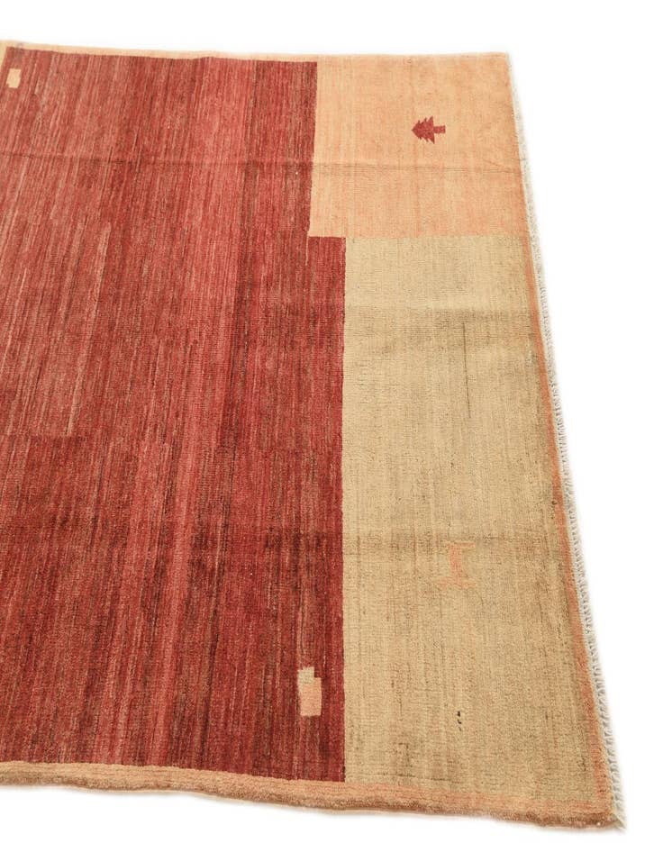 Detail image of  3' 9 x 5' 9  Hand Knotted Kashkuli Gabbeh Wool Rug