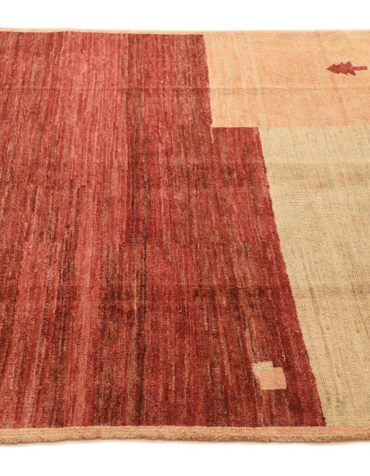 Detail image of  3' 9 x 5' 9  Hand Knotted Kashkuli Gabbeh Wool Rug