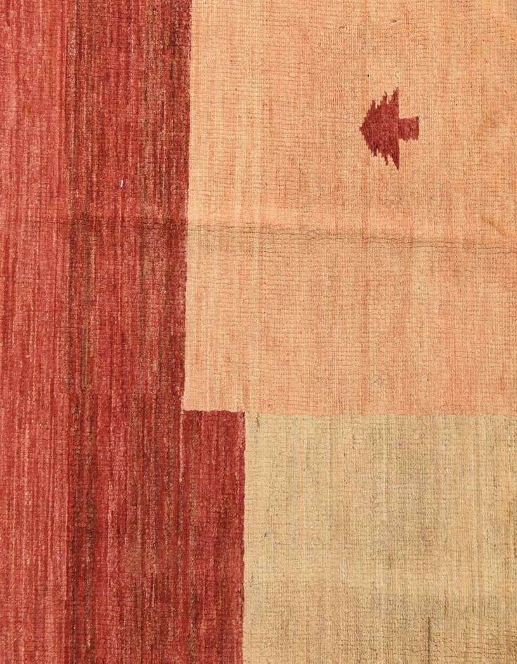 Detail image of  3' 9 x 5' 9  Hand Knotted Kashkuli Gabbeh Wool Rug