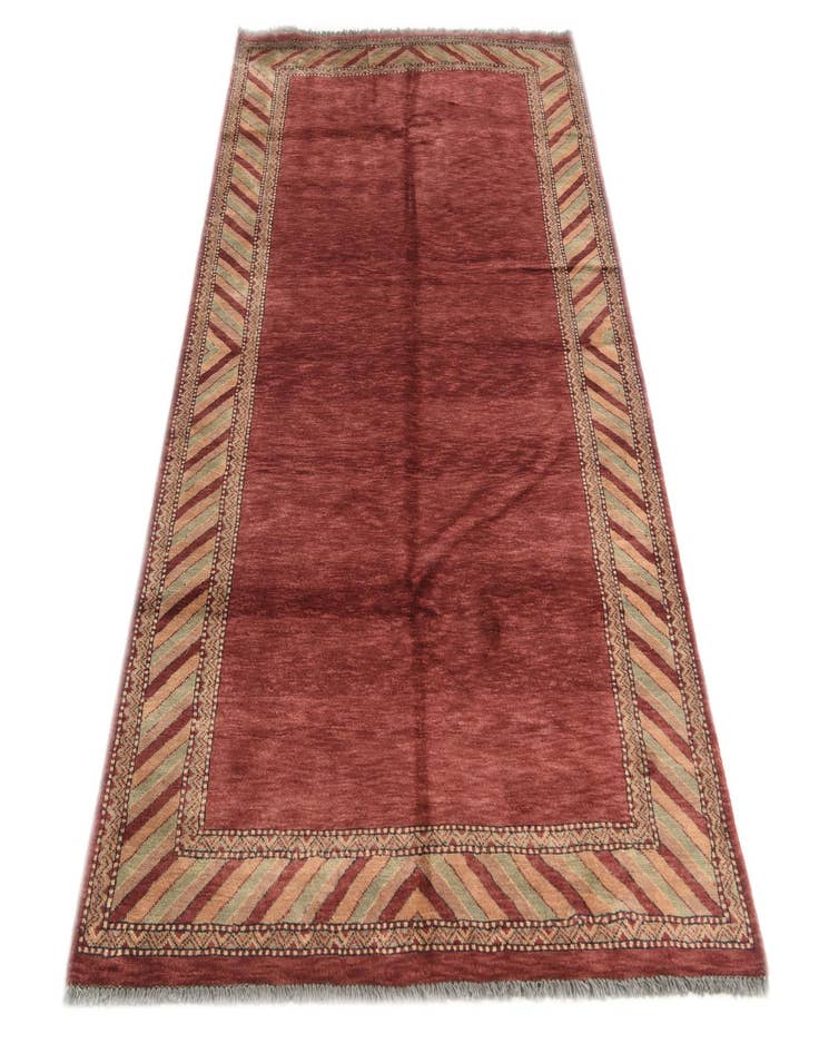 Detail image of  4' 2 x 6' 7  Hand Knotted Kashkuli Gabbeh Oriental Wool Rug