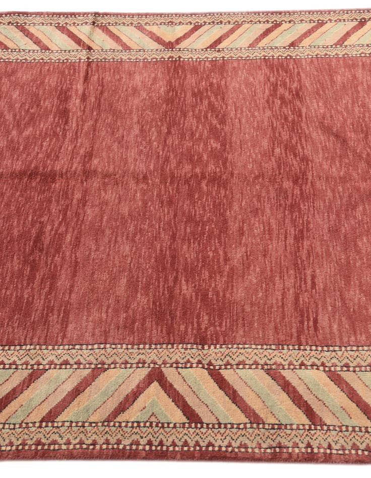 Detail image of  4' 2 x 6' 7  Hand Knotted Kashkuli Gabbeh Oriental Wool Rug