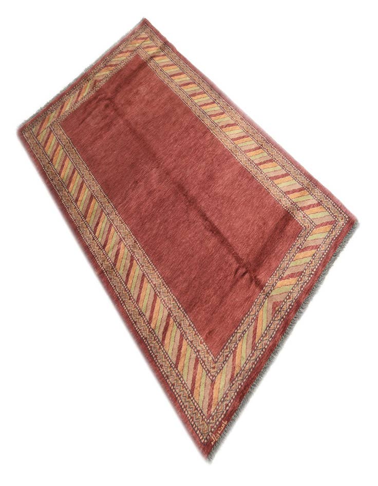 Detail image of  3' 3 x 5' 4  Hand Knotted Kashkuli Gabbeh Oriental Wool Rug