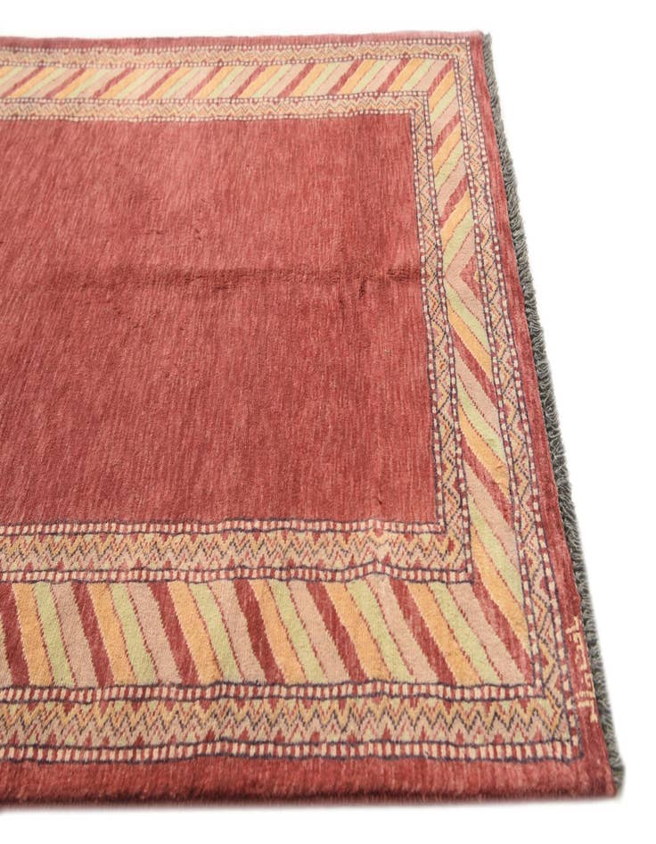 Detail image of  3' 3 x 5' 4  Hand Knotted Kashkuli Gabbeh Oriental Wool Rug