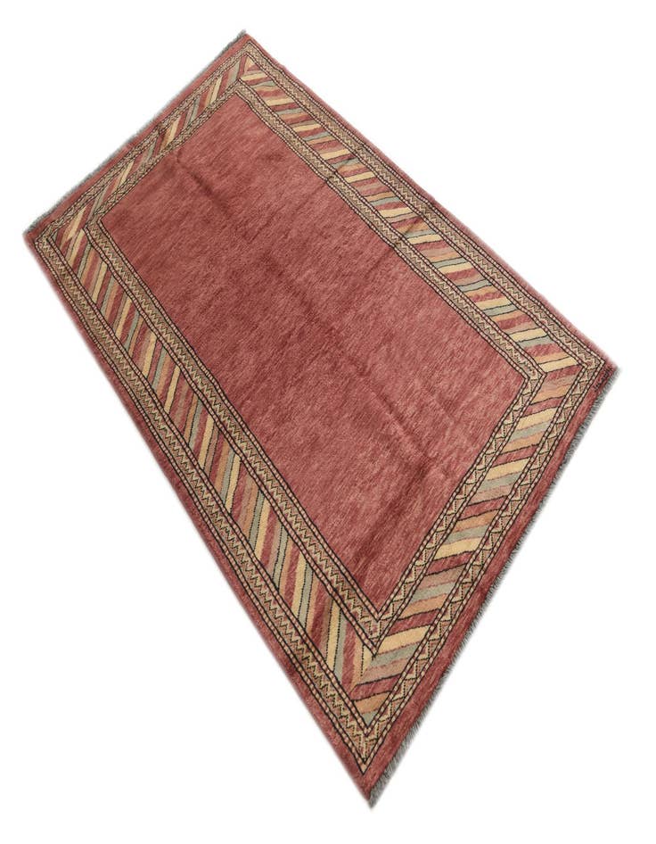 Detail image of  3' 2 x 5' 2  Hand Knotted Kashkuli Gabbeh Oriental Wool Rug