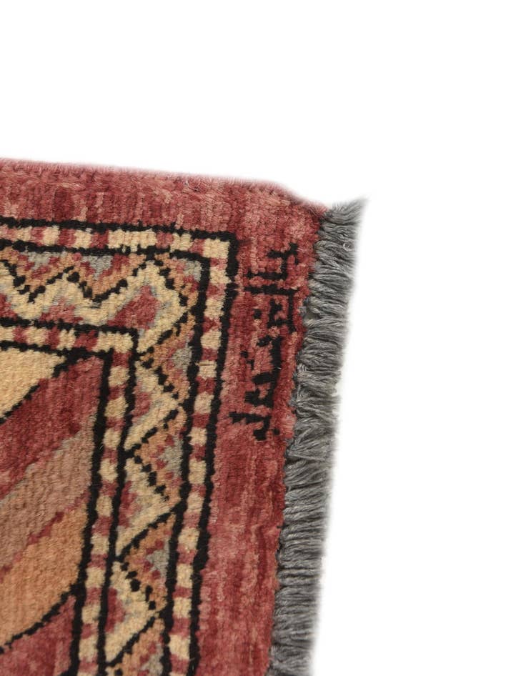 Detail image of  3' 2 x 5' 2  Hand Knotted Kashkuli Gabbeh Oriental Wool Rug