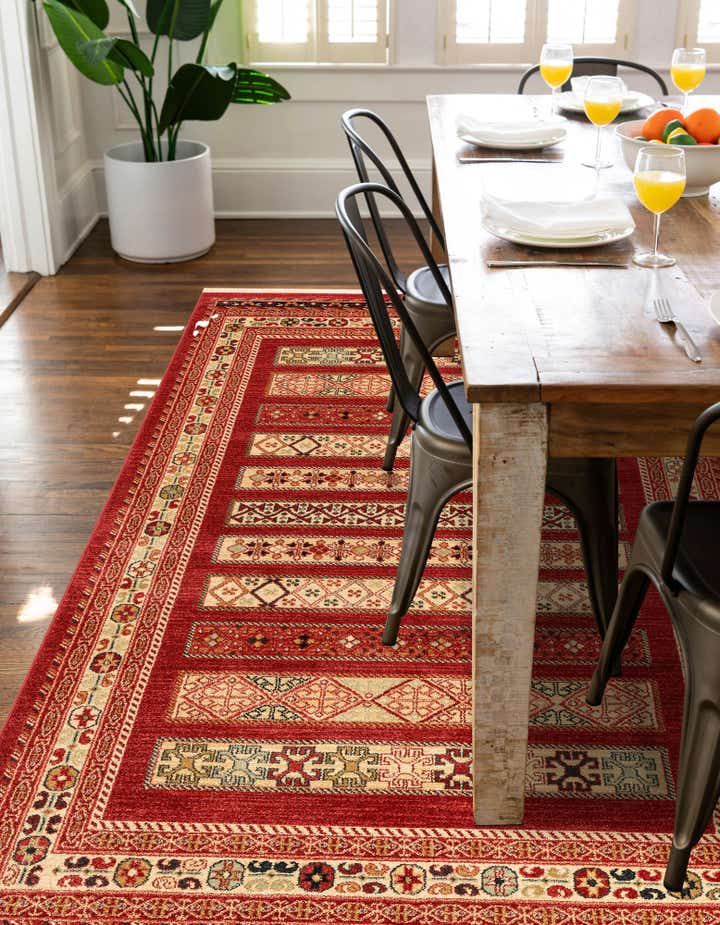 Rust Red 7' x 10' Kashkuli Gabbeh Rug | Rugs.com