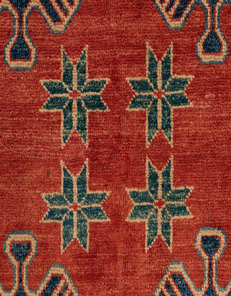 Detail image of  5' 8 x 8' 3  Hand Knotted Kazak Oriental Wool Rug