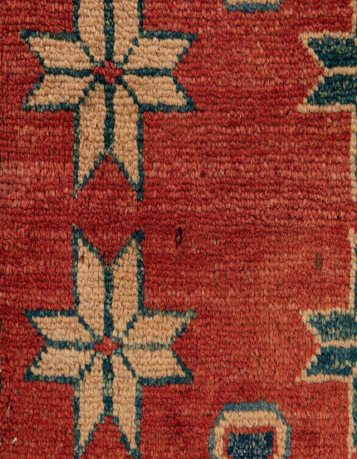 Detail image of  5' 8 x 8' 3  Hand Knotted Kazak Oriental Wool Rug