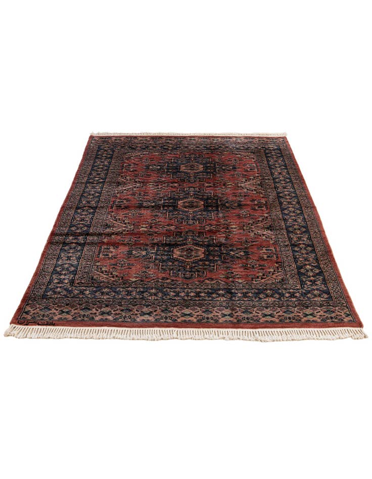 Detail image of  4' 2 x 6' 1  Hand Knotted Kazak Oriental Wool Rug